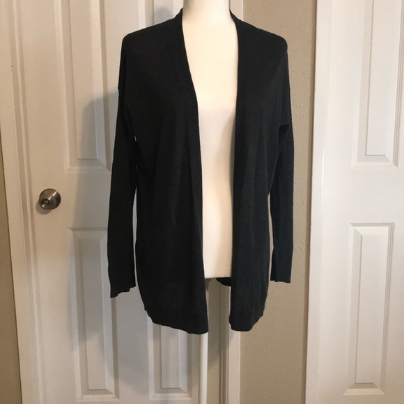 H&M Sweaters - H&M Basic Dark Grey Cárdigan Size Small
